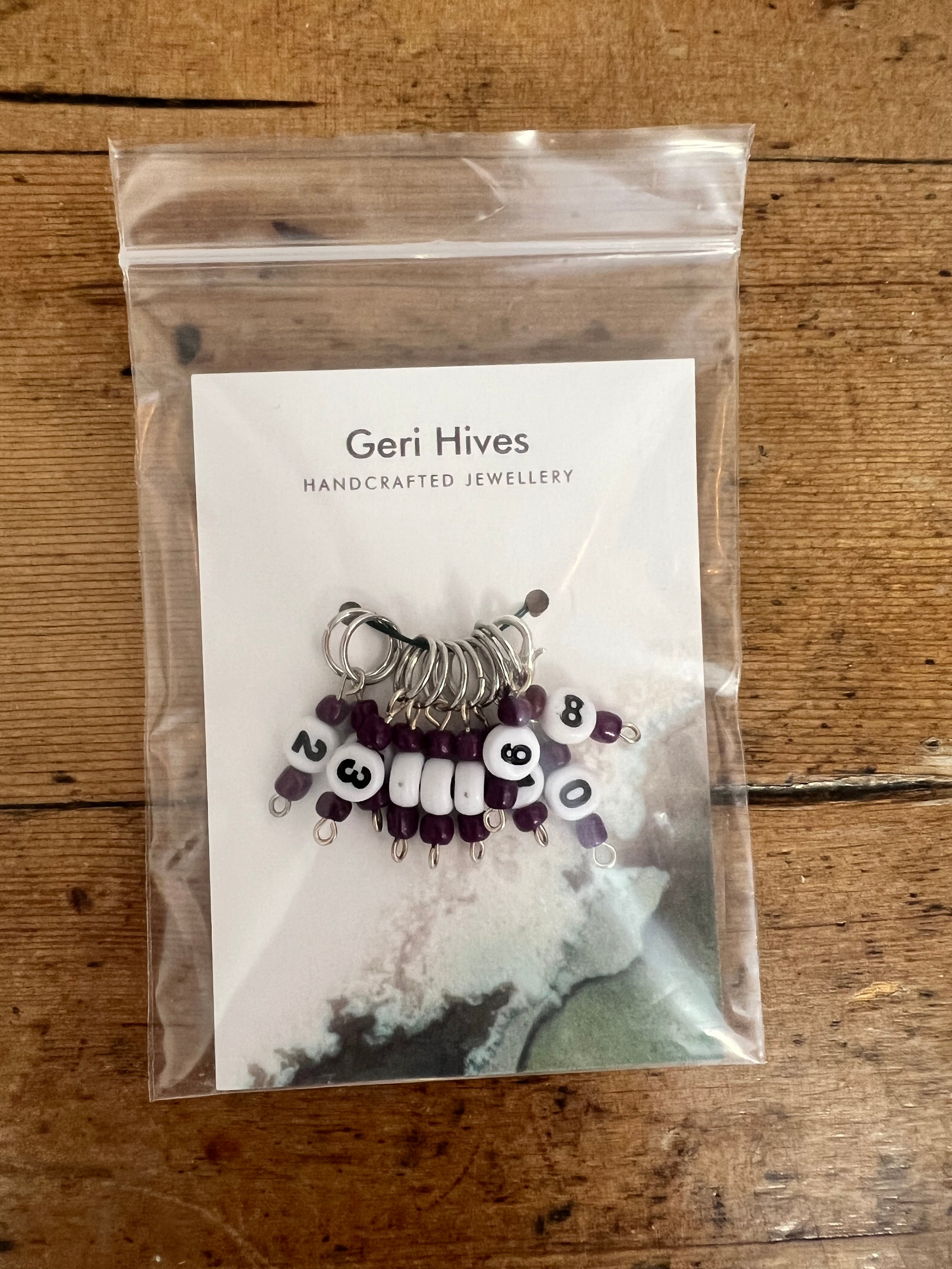 Geri Hives Numbered Stitchmarkers
